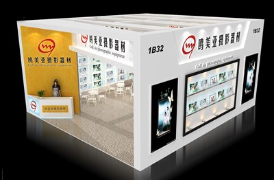 72平米展臺設計制作：一面開口/現(xiàn)代/木質(zhì)結(jié)構(gòu)/白色，為工藝品展展商而作（免費使用）