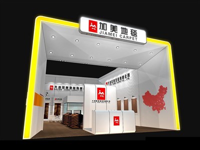 140平米展臺(tái)設(shè)計(jì)制作：二面開(kāi)口/現(xiàn)代/木質(zhì)結(jié)構(gòu)/白色，為紡織展展商而作（免費(fèi)使用）