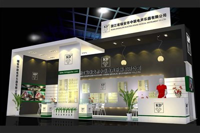 30平米展臺設(shè)計制作：二面開口/現(xiàn)代/木質(zhì)結(jié)構(gòu)/白色，為樂器展展商而作（免費(fèi)使用）