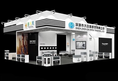 180平米展臺(tái)設(shè)計(jì)制作：三面開口/現(xiàn)代/木質(zhì)結(jié)構(gòu)/白色，為鐘表展展商而作（免費(fèi)使用）