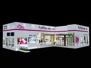 216平米展臺設計制作：二面開口/前衛(wèi)/木質結構/白色，為婚博會展商而作（免費使用）