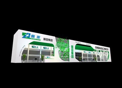 72平米展臺設計制作：一面開口/現(xiàn)代/木質結構/白色，為紡織展展商而作（免費使用）