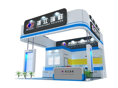 36平米展臺設(shè)計制作：三面開口/現(xiàn)代/木質(zhì)結(jié)構(gòu)/白色，為汽配展展商而作（免費使用）