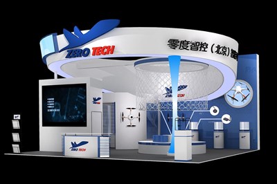 81平米展臺(tái)設(shè)計(jì)制作：三面開口/現(xiàn)代/木質(zhì)結(jié)構(gòu)/白色，為安防展展商而作（免費(fèi)使用）