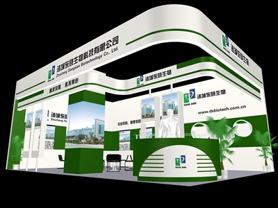 54平米展臺(tái)設(shè)計(jì)制作：二面開口/現(xiàn)代/木質(zhì)結(jié)構(gòu)/綠色，為食品展展商而作（免費(fèi)使用）
