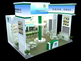 36平米展臺(tái)設(shè)計(jì)制作：三面開(kāi)口/前衛(wèi)/木質(zhì)結(jié)構(gòu)/白色，為機(jī)械展展商而作（免費(fèi)使用）