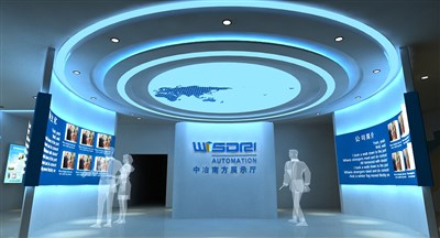 595平米展廳設(shè)計(jì)制作：前衛(wèi)/藍(lán)色，產(chǎn)品類展廳-中冶南方展廳（免費(fèi)使用）