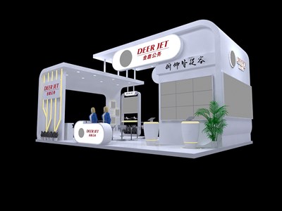 54平米展臺設(shè)計制作：三面開口/前衛(wèi)/木質(zhì)結(jié)構(gòu)/白色，為電子展展商而作（免費使用）