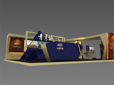 135平米展臺(tái)設(shè)計(jì)制作：三面開(kāi)口/前衛(wèi)/木質(zhì)結(jié)構(gòu)/米色，為房產(chǎn)展展商而作（免費(fèi)使用）
