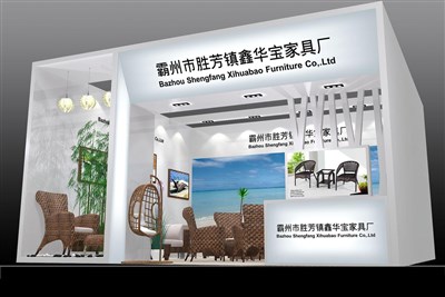 56平米展臺(tái)設(shè)計(jì)制作：一面開口/現(xiàn)代/型材結(jié)構(gòu)/白色，為房產(chǎn)展展商而作（免費(fèi)使用）