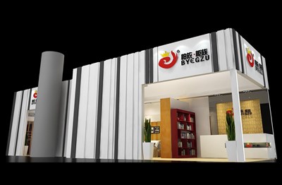 81平米展臺(tái)設(shè)計(jì)制作：三面開口/現(xiàn)代/木質(zhì)結(jié)構(gòu)/灰色，為建材展展商而作（免費(fèi)使用）