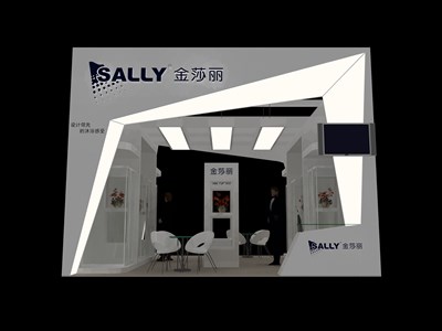36平米展臺設(shè)計制作：二面開口/現(xiàn)代/木質(zhì)結(jié)構(gòu)/白色，為建材展展商而作（免費使用）