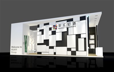 72平米展臺設(shè)計制作：二面開口/前衛(wèi)/木質(zhì)結(jié)構(gòu)/白色，為建材展展商而作（免費使用）