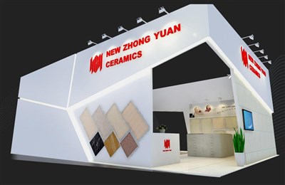 96平米展臺設(shè)計制作：二面開口/現(xiàn)代/木質(zhì)結(jié)構(gòu)/白色，為建材展展商而作（免費使用）