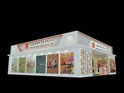 175平米展臺設計制作：二面開口/現(xiàn)代/木質(zhì)結構/白色，為建材展展商而作（免費使用）