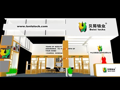 72平米展臺設(shè)計(jì)制作：二面開口/現(xiàn)代/木質(zhì)結(jié)構(gòu)/橙色，為建材展展商而作（免費(fèi)使用）